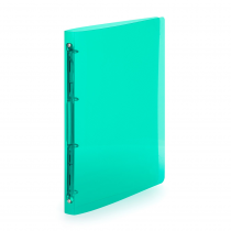 Ringbinder translucent A4, 4 rings green