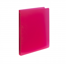 Ringbinder translucent A4, 4 rings Opaline red
