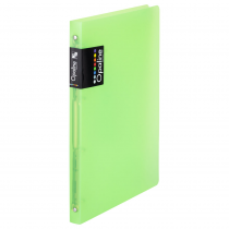 Ringbinder translucent A4, 4 rings Opaline green