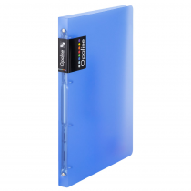 Ringbinder translucent A4, 4 rings Opaline blue