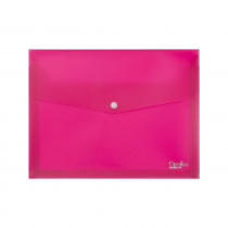 Expandeble envelope with button A4 Opaline pink
