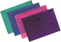 PP Envelope with button A5 ELECTRA purple