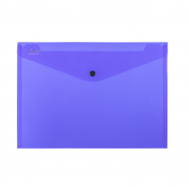 PP Envelope with button A4 ELECTRA dark blue