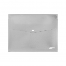 Expandeble envelope with button A4 Opaline transparent