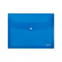 Expandeble envelope with button A4 Opaline blue