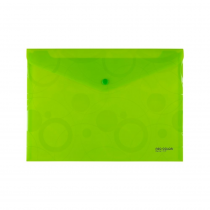 PP Envelope with button A5 NEO COLORI green