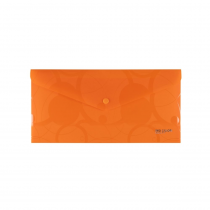 PP Envelope with button DL NEO COLORI orange