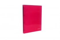 Ringbinder translucent A4 4 rings eCollection pink