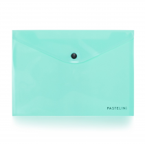PP Envelope with button A5 PASTELINI green