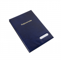 Signature book plastic Xepter 14 pages blue