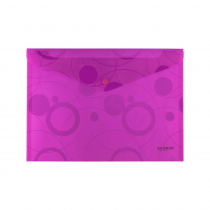 PP Envelope with button A4 NEO COLORI pink