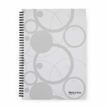 Collegia notepad A4 70 sheets, laminated Black&White white