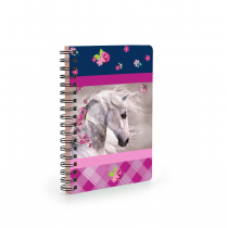 Twin wire notepad A6 Horse