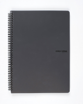 Twin wire notepad A4 PP Color Office anthracite