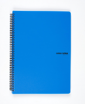 Twin wire notepad A4 PP Color Office blue