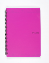 Twin wire notepad A4 PP Color Office pink