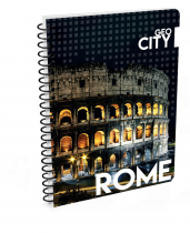 Twin wire notepad A4 Rome