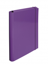 Laminate 3 flap folder purple
