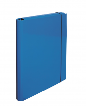 Laminate 3 flap folder blue