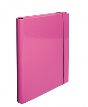 Laminate 3 flap folder pink