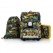 School Backpack PREMIUM Helicopter