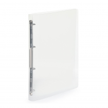 Ringbinder translucent A4, 4 rings transparent