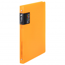 Ringbinder translucent A4, 4 rings Opaline orange