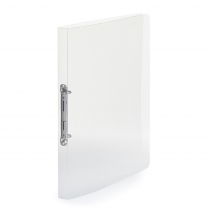 Ringbinder translucent A4, 2 rings transparent