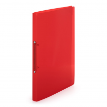 Ringbinder translucent A4, 2 rings red
