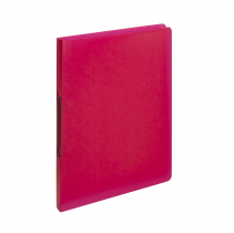 Ringbinder translucent A4, 2 rings Opaline red