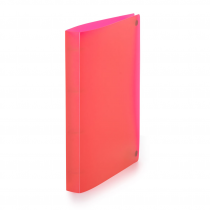 Ringbinder translucent A4 D20 32 mm Opaline pink