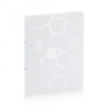 Ringbinder folder A4 PP 2 rings Black and White white