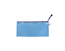 Mesh envelope with zipper DL blue