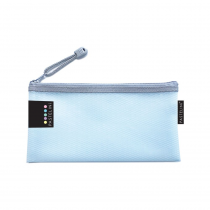 Mesh envelope with zipper DL Pastelini blue