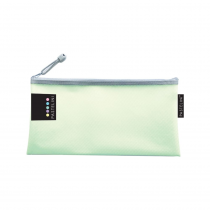 Mesh envelope with zipper DL Pastelini green
