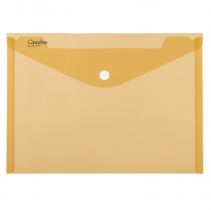 PP Envelope with button A4 orange