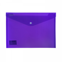 PP Envelope with button A4 purple