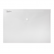 PP envelope with button A5 transparent