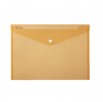 PP envelope with button A5 orange