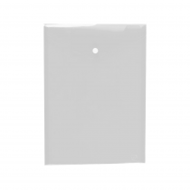 PP envelope with button short side closing A5 transparent