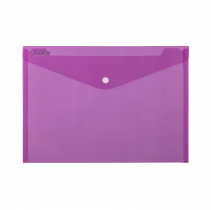 PP Envelope with button A5 pink
