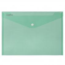 PP Envelope with button A5 green