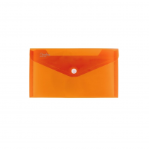 PP Envelope with button DL orange