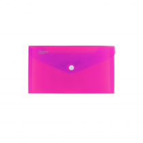 PP Envelope with button DL pink