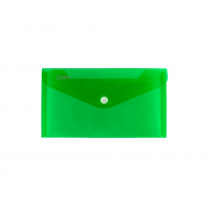 PP Envelope with button DL green