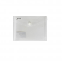 PP Envelope with button A6 Opaline clear