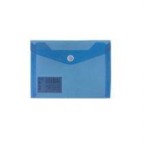 PP Envelope with button A6 Opaline blue