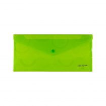 PP Envelope with button DL NEO COLORI green