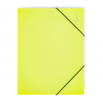 3 flap folder A4 non-transparent lime