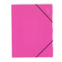 3 flap folder A4 non-transparent magenta